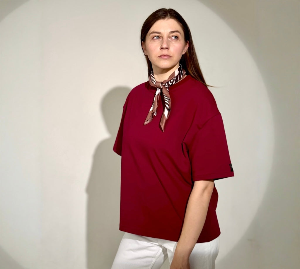 Oversize palaidinė moterims “Bordo”