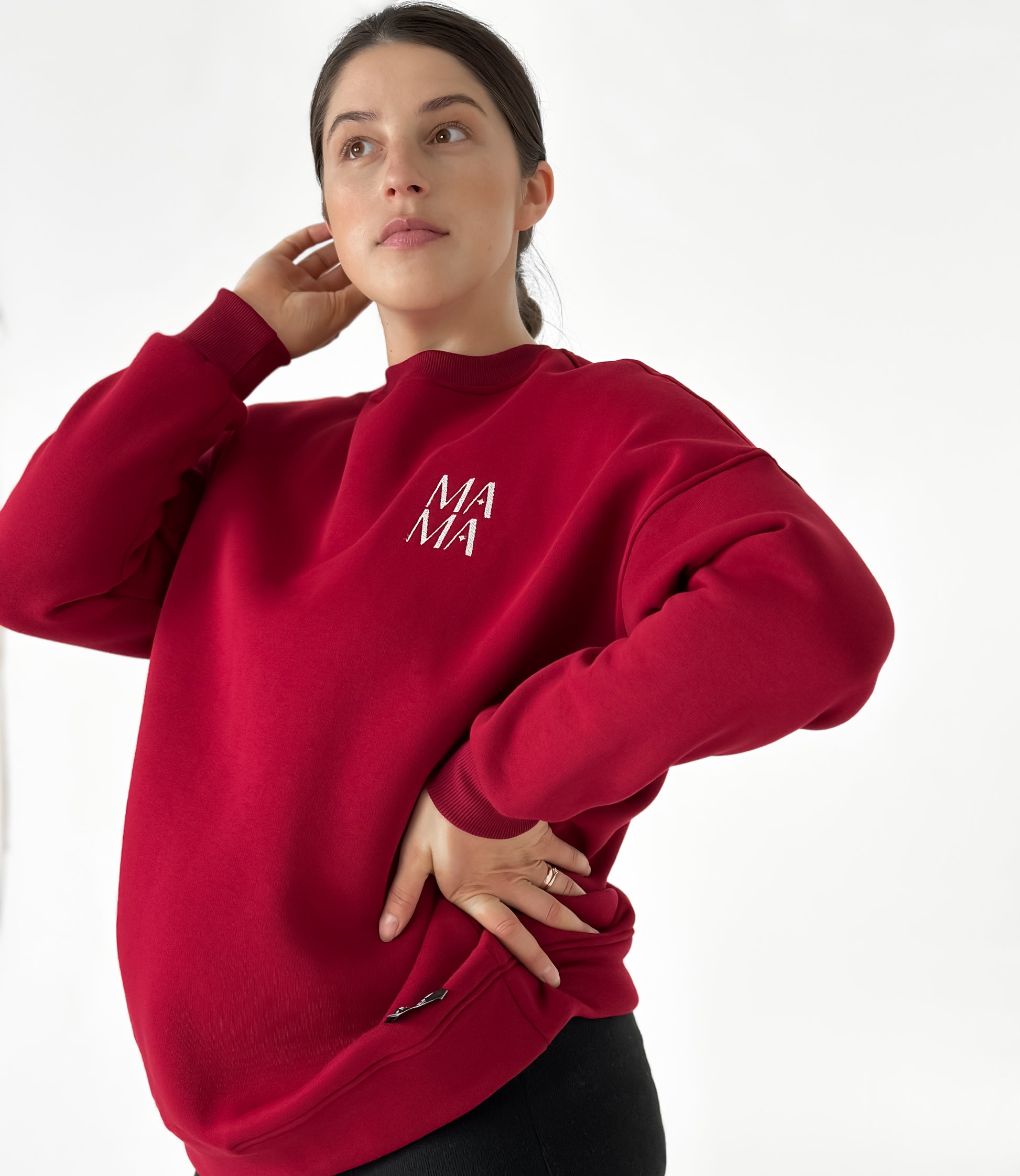 Moteriškas džemperis su pūkeliu “MAMA”