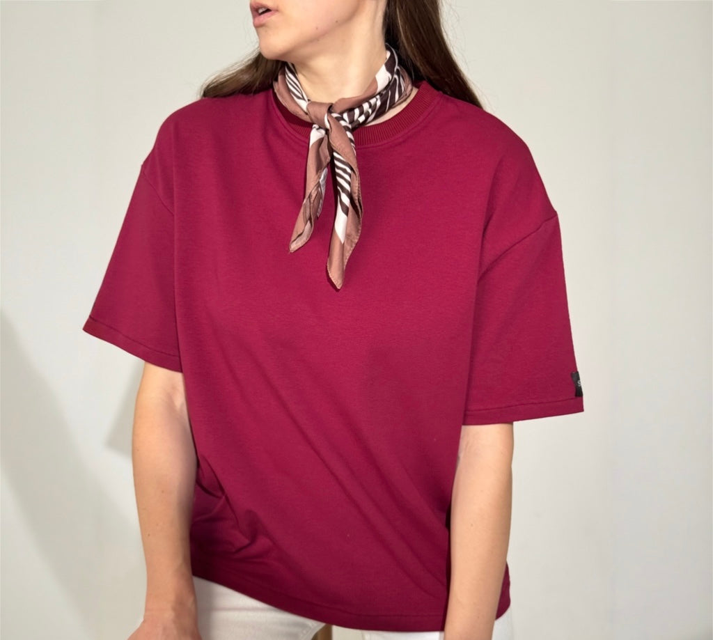 Oversize palaidinė moterims “Bordo”