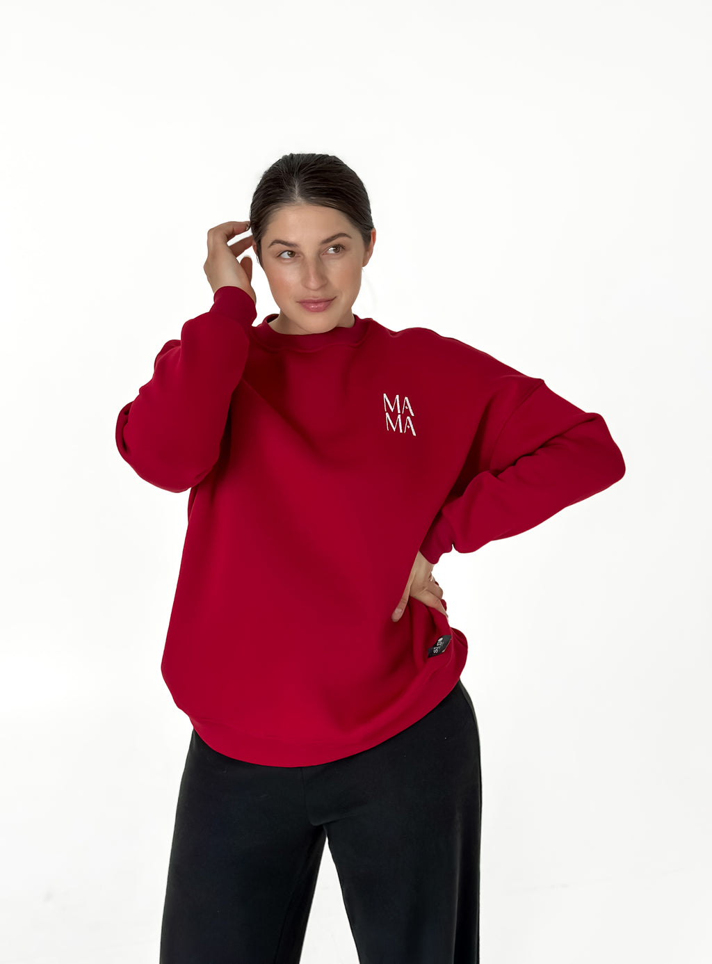 Moteriškas džemperis su pūkeliu “MAMA”