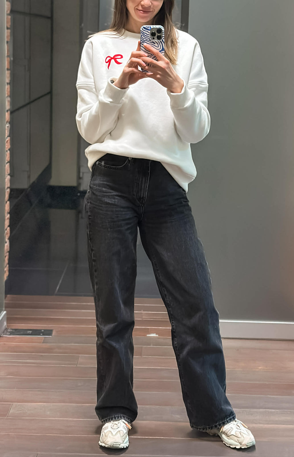 Unisex džemperis su pūkeliu “Kaspinėlis”