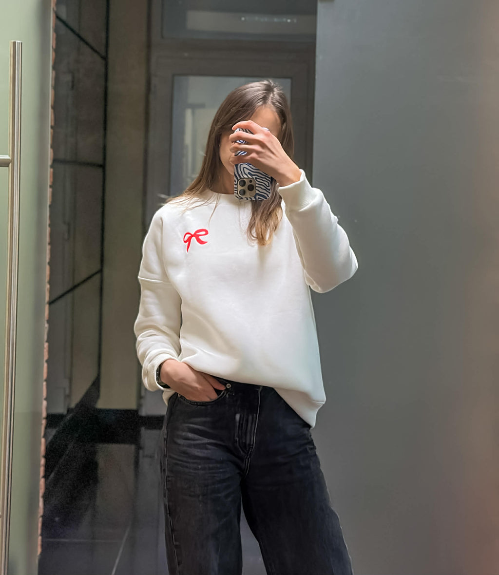 Unisex džemperis su pūkeliu “Kaspinėlis”