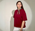 Oversize palaidinė moterims “Bordo”